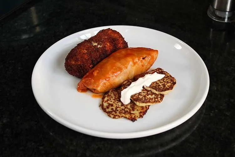 Potato Pancakes, Cabbage Rolls, and Chicken Kyiv, Oh my!