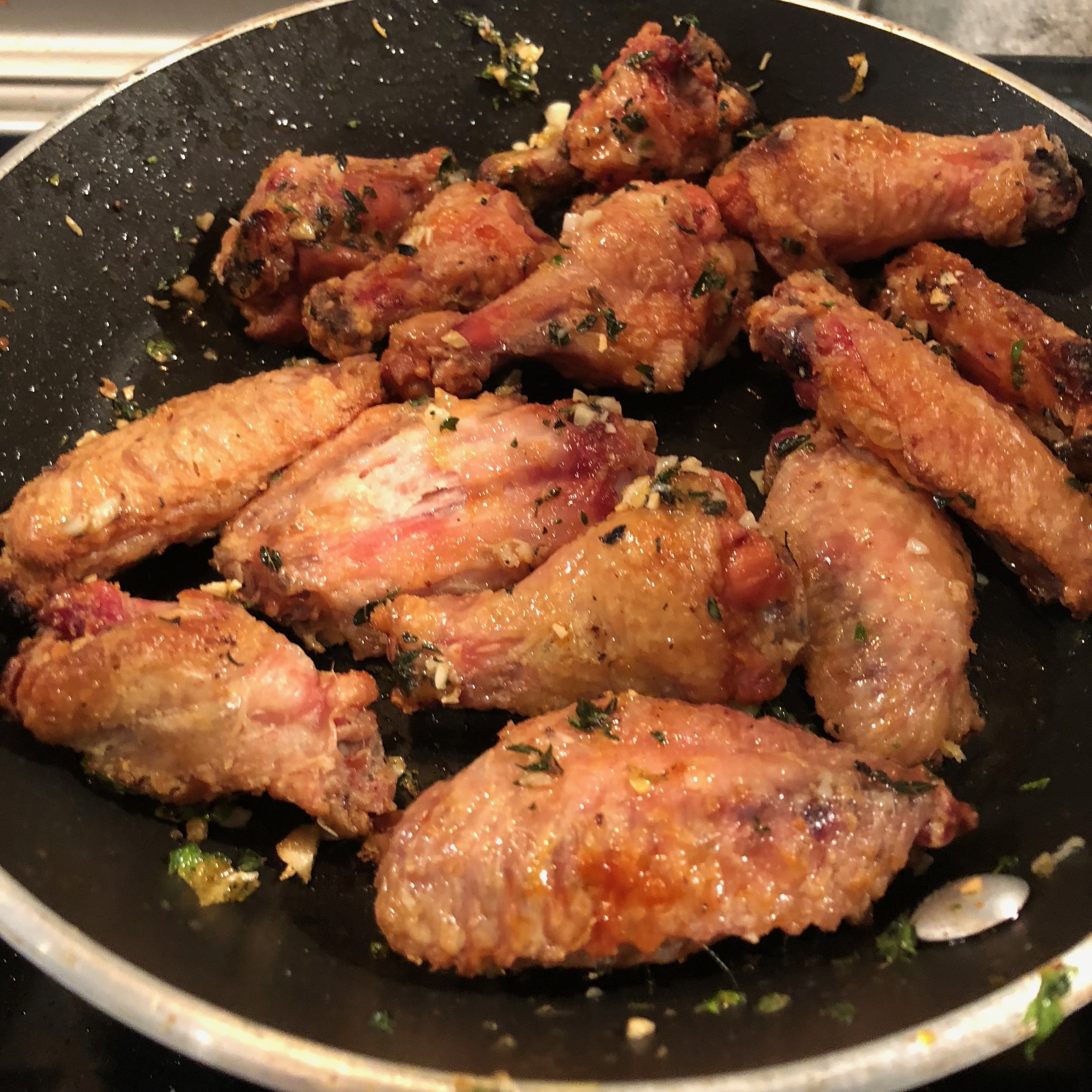Add the chicken wings