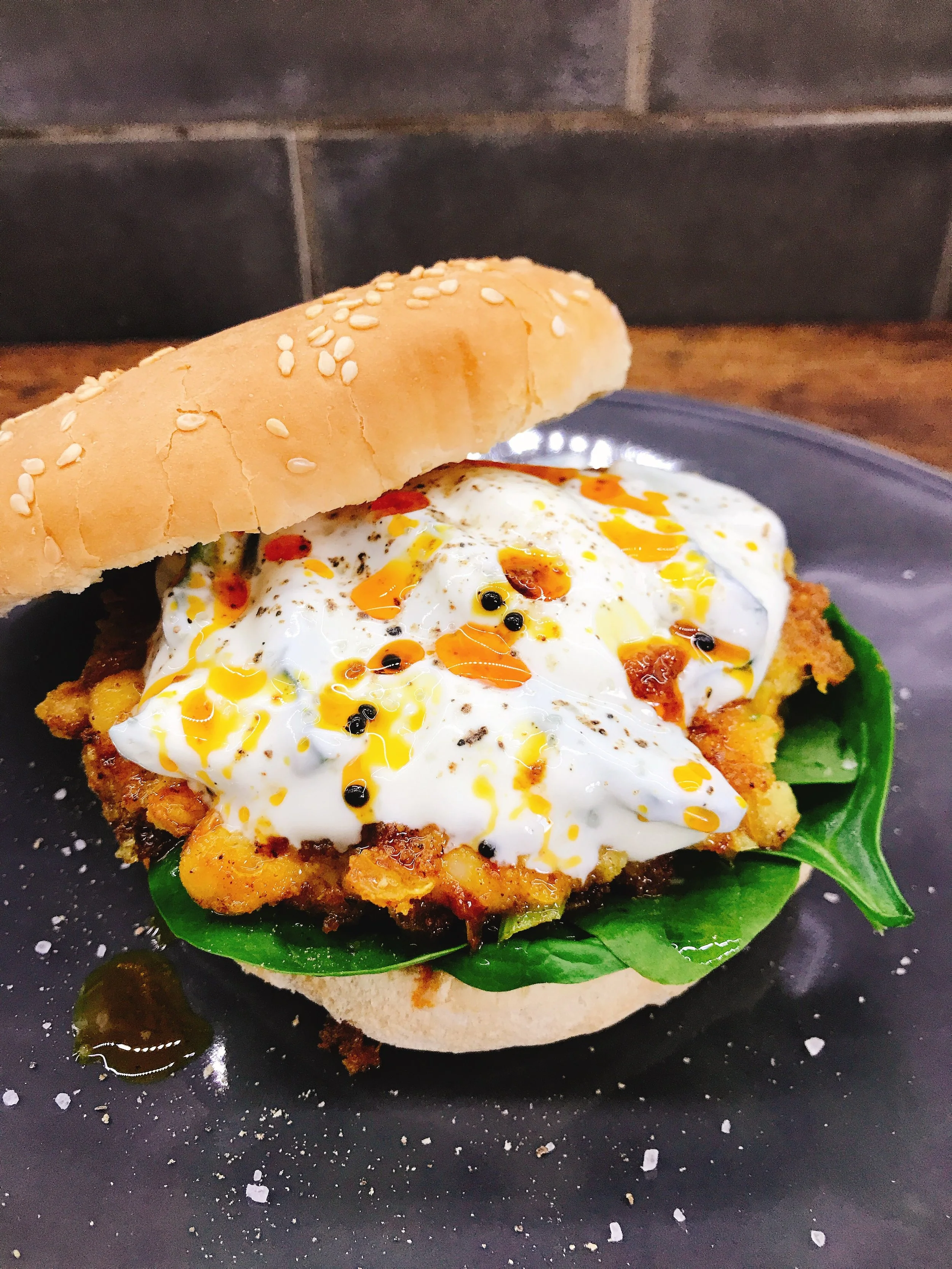 Indian Bean Burger