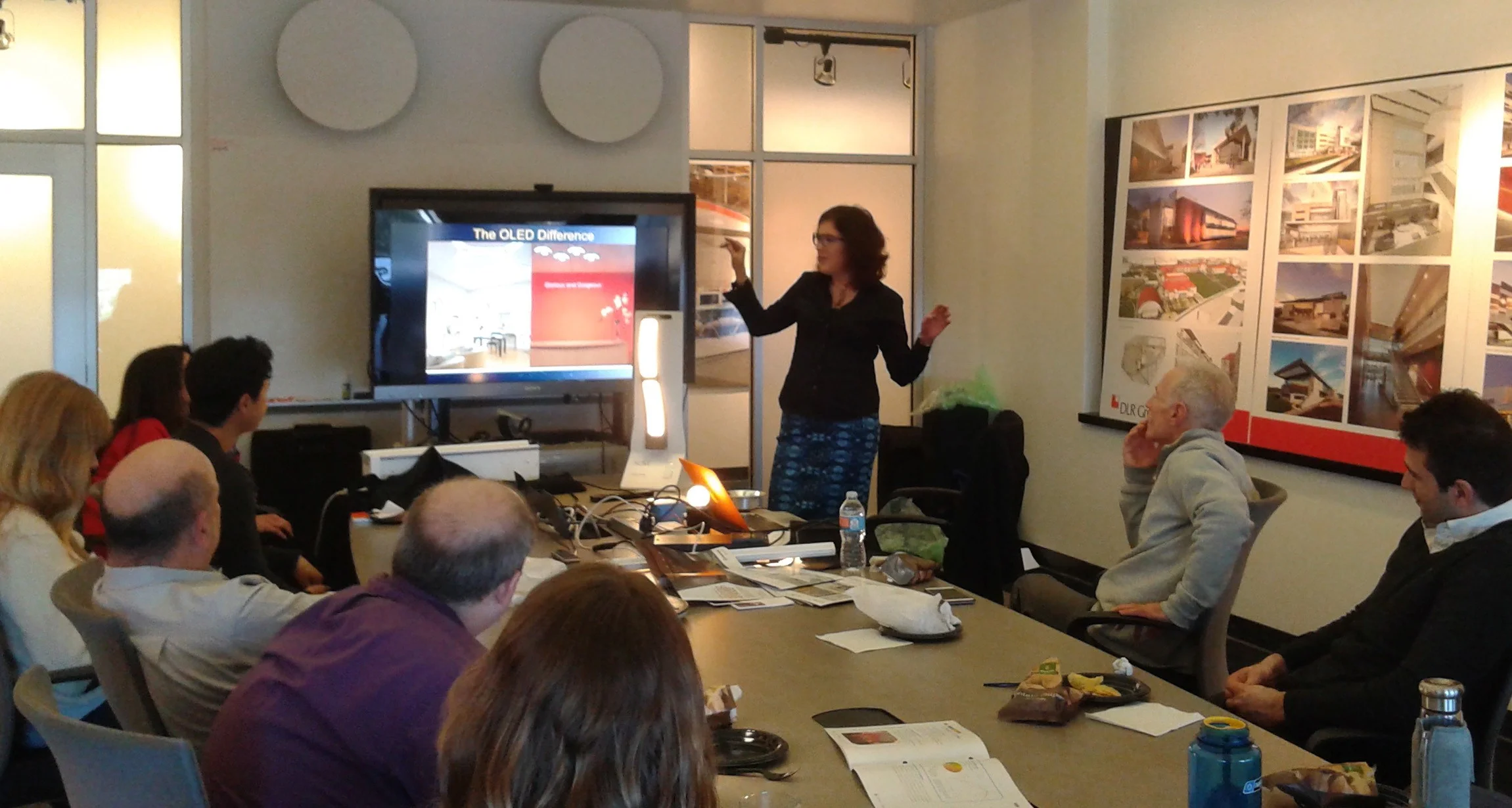 Therese Lahaie presenting at DLR Group, Los Angeles CA