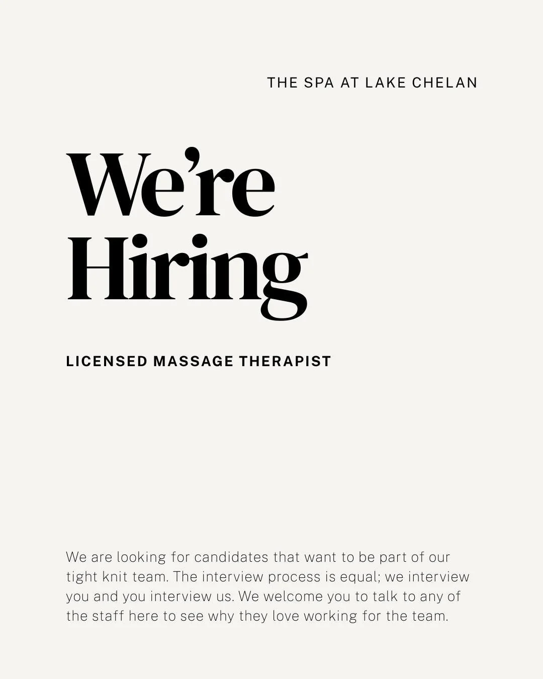 Come join our team!

Send your resume and questions to:
thespalakechelan@gmail.com

Looking for passionate individuals that are reliable and love a team setting 🩵
