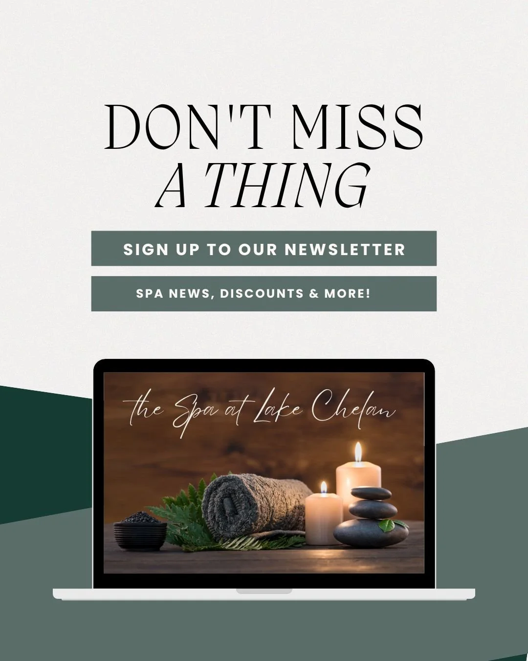 ICYMI : Sign up for our newsletter and receive a discount code to use on spa services, straight to your email, EVERY MONTH! 🤩 Newsletter goes out on the first of each month--sign up now to get your discount for April! Link to sign up below ⬇✍