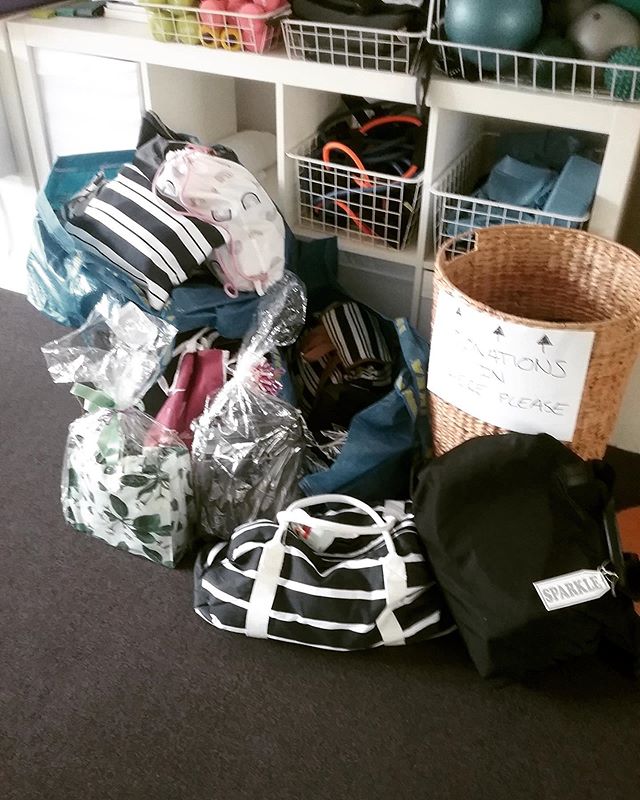 THANK YOU ! Everyone who donated bags at the studio for #itsinthebag @sharethedignityaustralia 💗 blown away by the generosity of our clients and what a way to end the year with so much giving ! X our hearts are full! X
