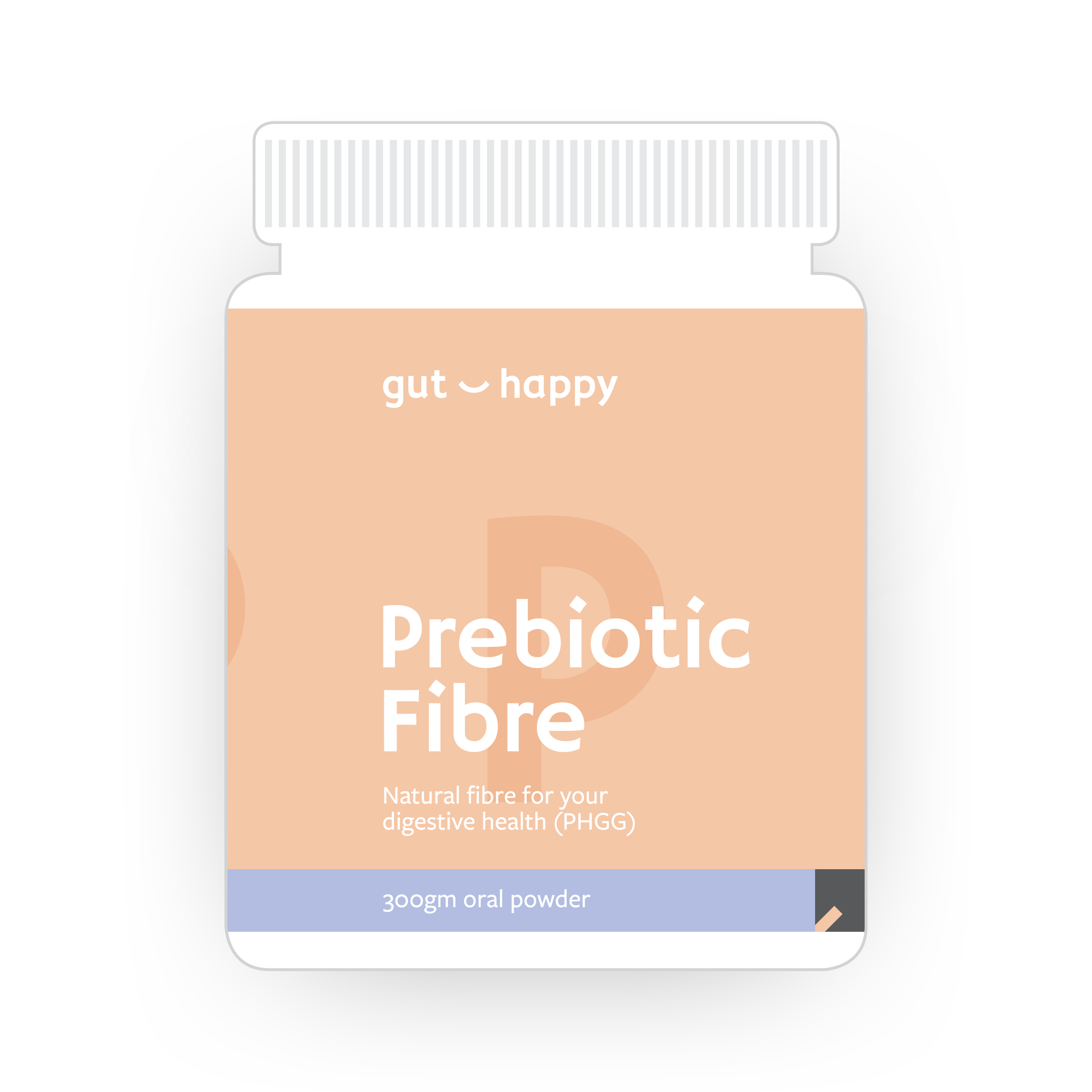 Gut Happy – Partially Hydrolyzed Guar Gum (PHGG) – Prebiotic Fibre