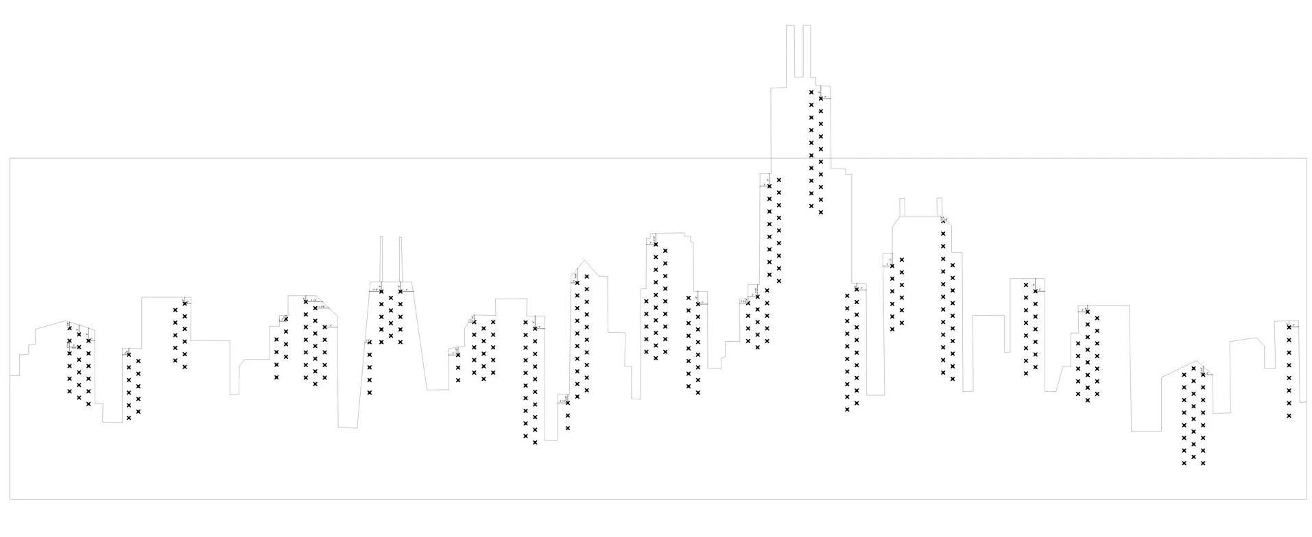 Chicago Skyline Hole Map