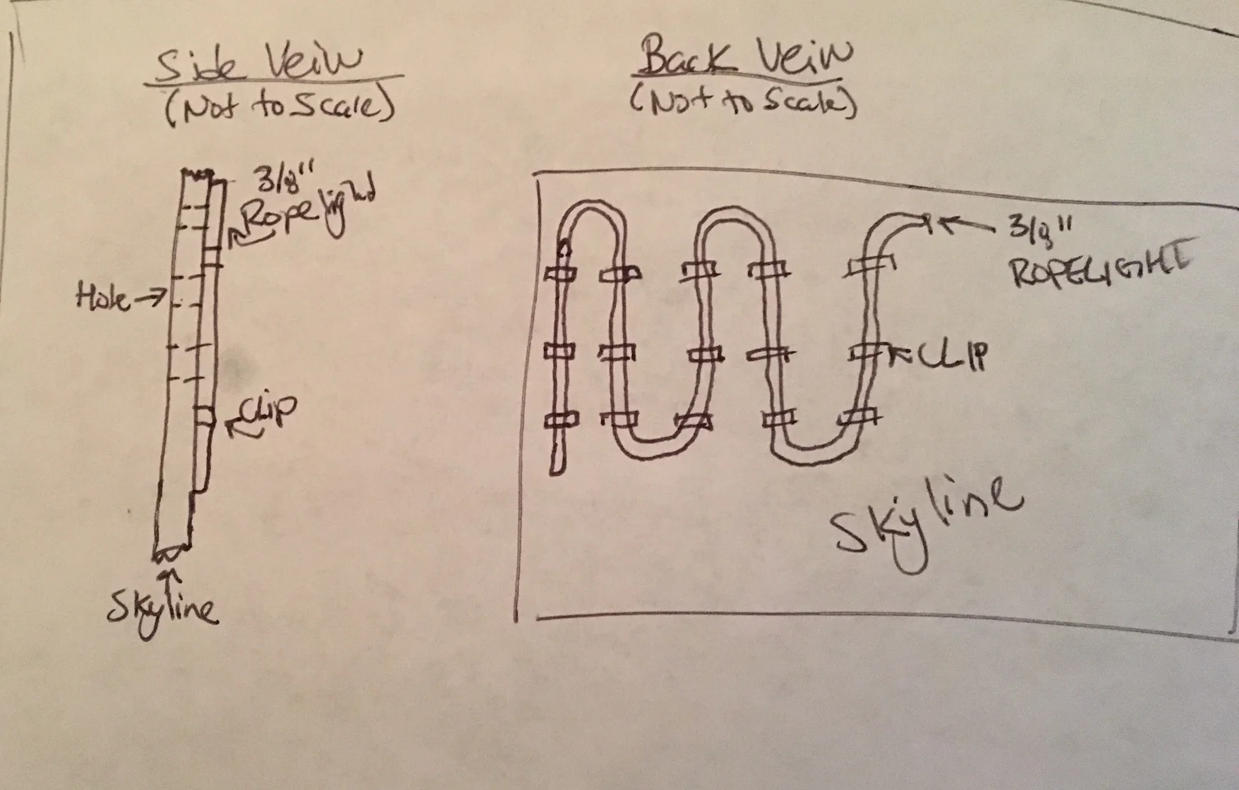 Initial Ropelight Sketch