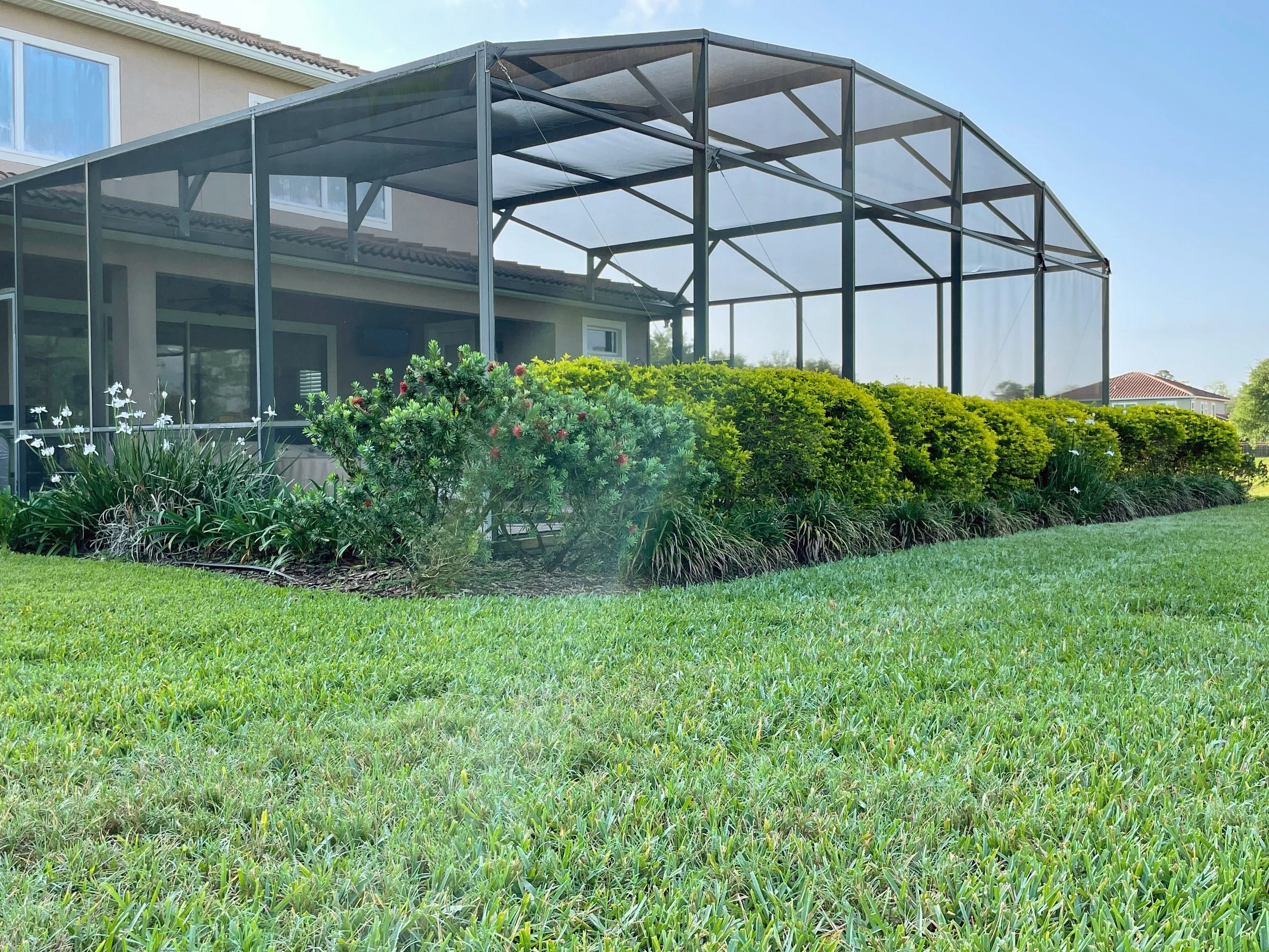 Mature landscape design by Earthwise in Orlando Oviedo area.