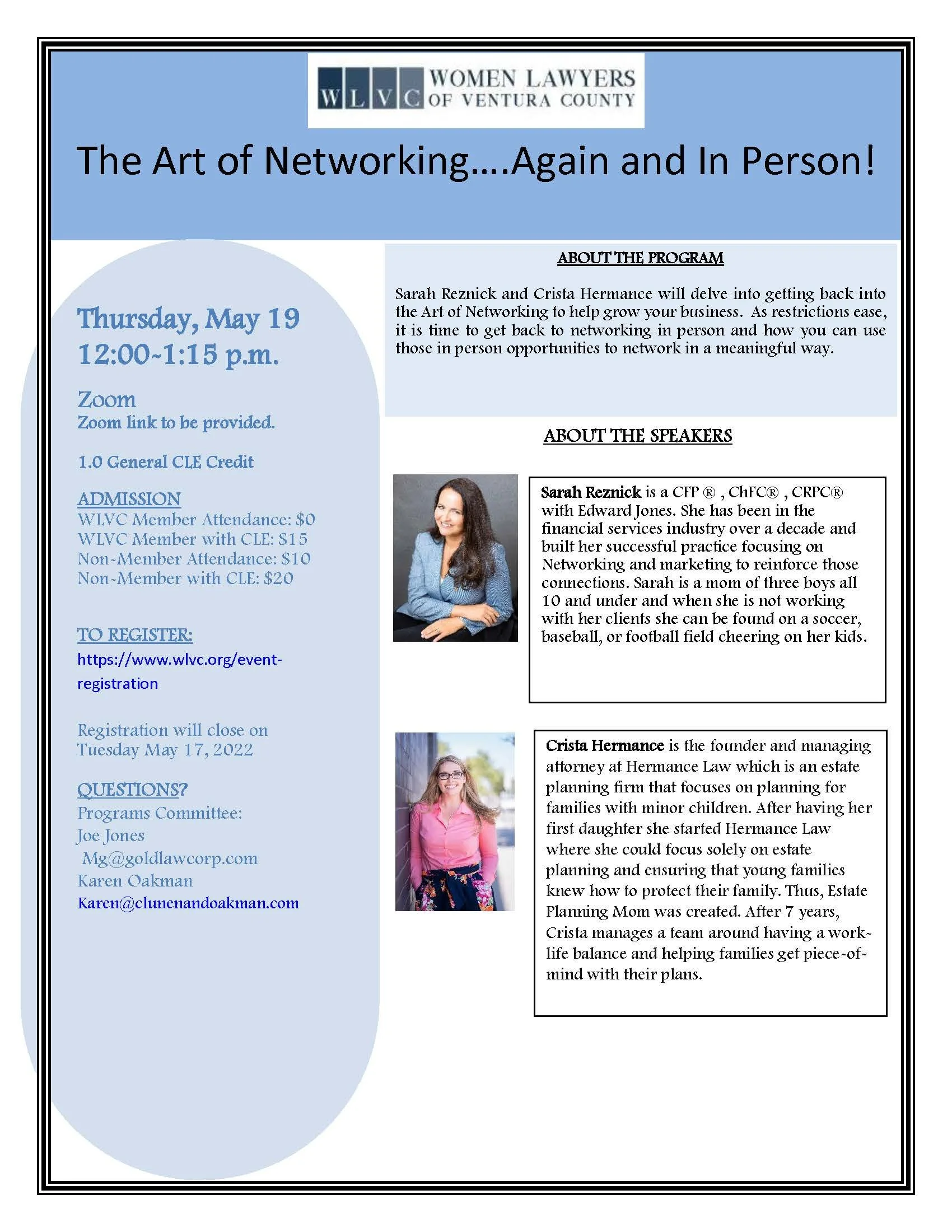 The Art of Networking Again...And in Person!