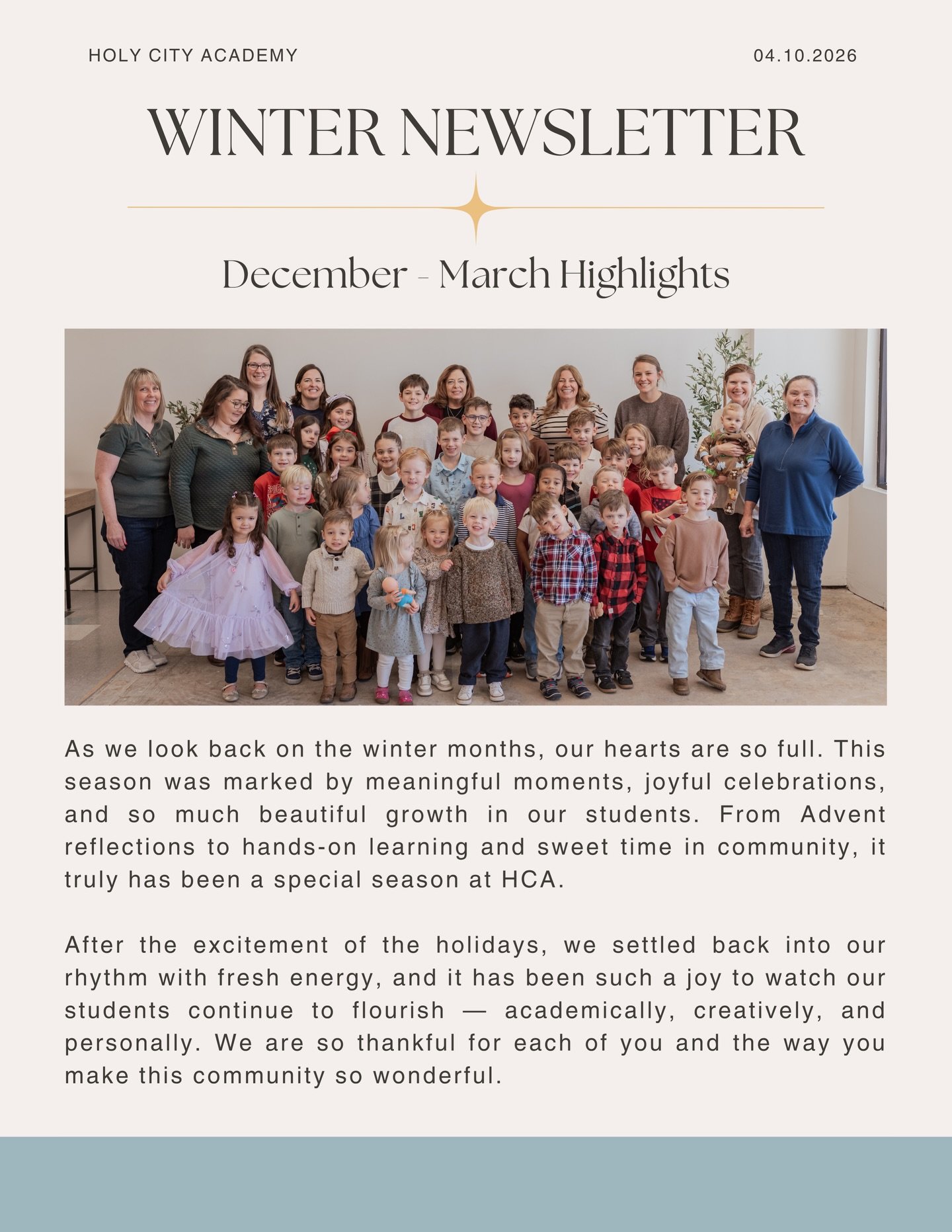 📝 WINTER RECAP 🤍 we are moving into spring rhythms, but we wanted to share our winter highlights! So grateful for such a wonderful year. 🫶🏼
