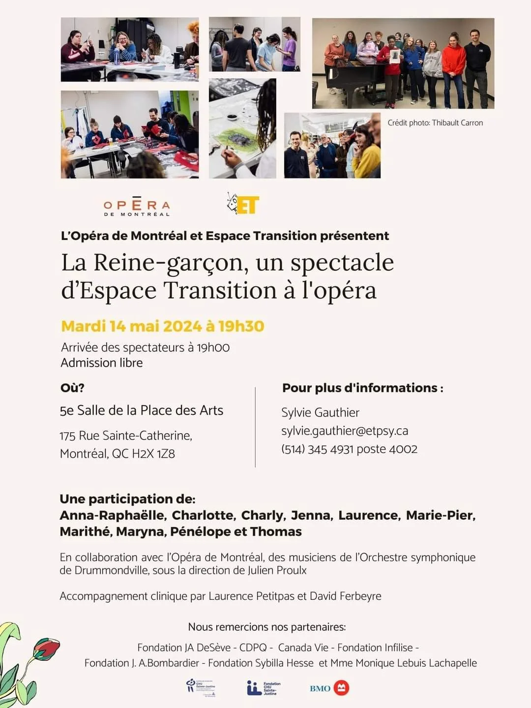 La Reine-Garçon, un spectacle d'Espace Transition à l'opéra