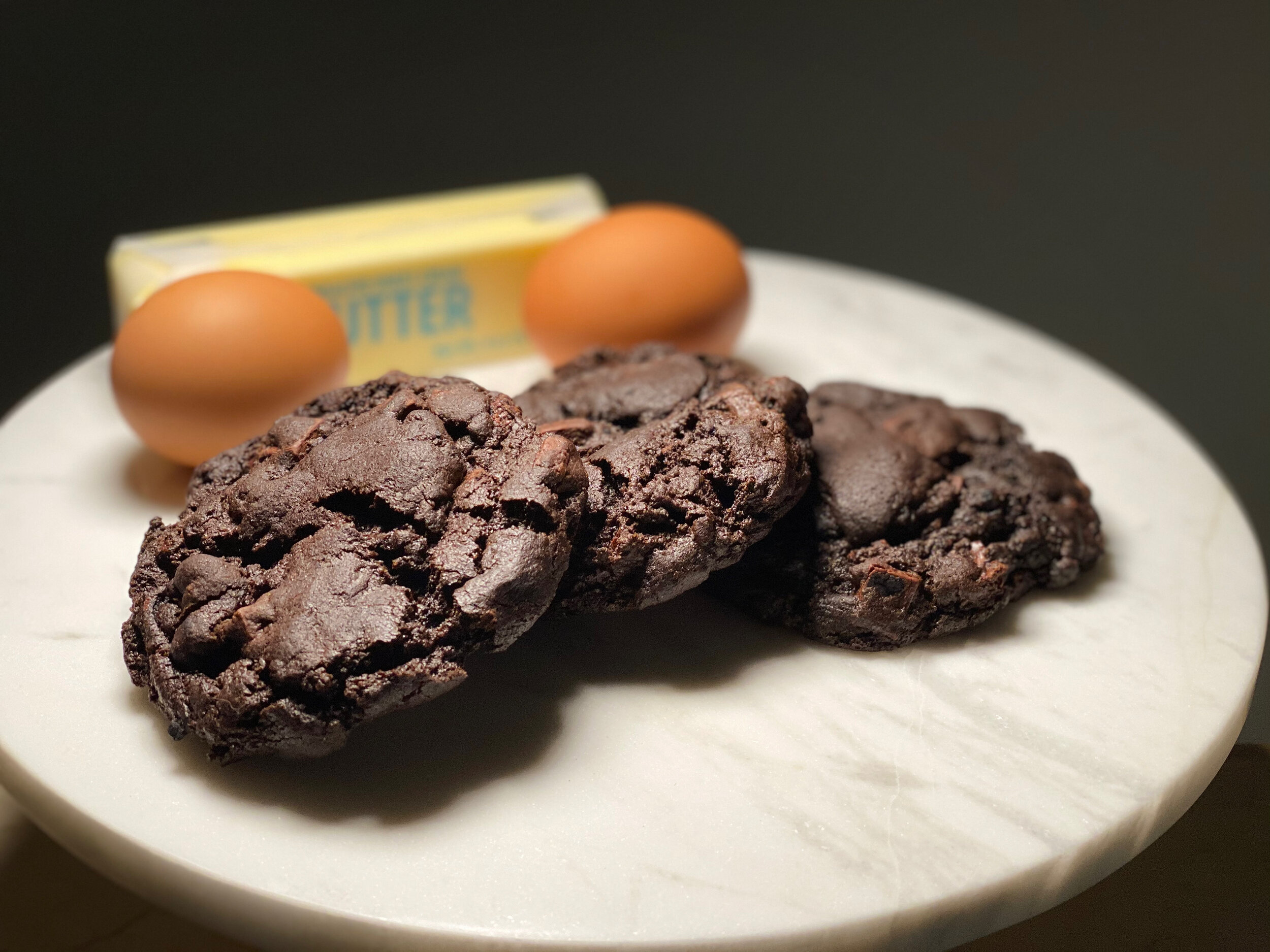 Death by chocolate 3 oz monster cookies $3.50/each; $35/dozen