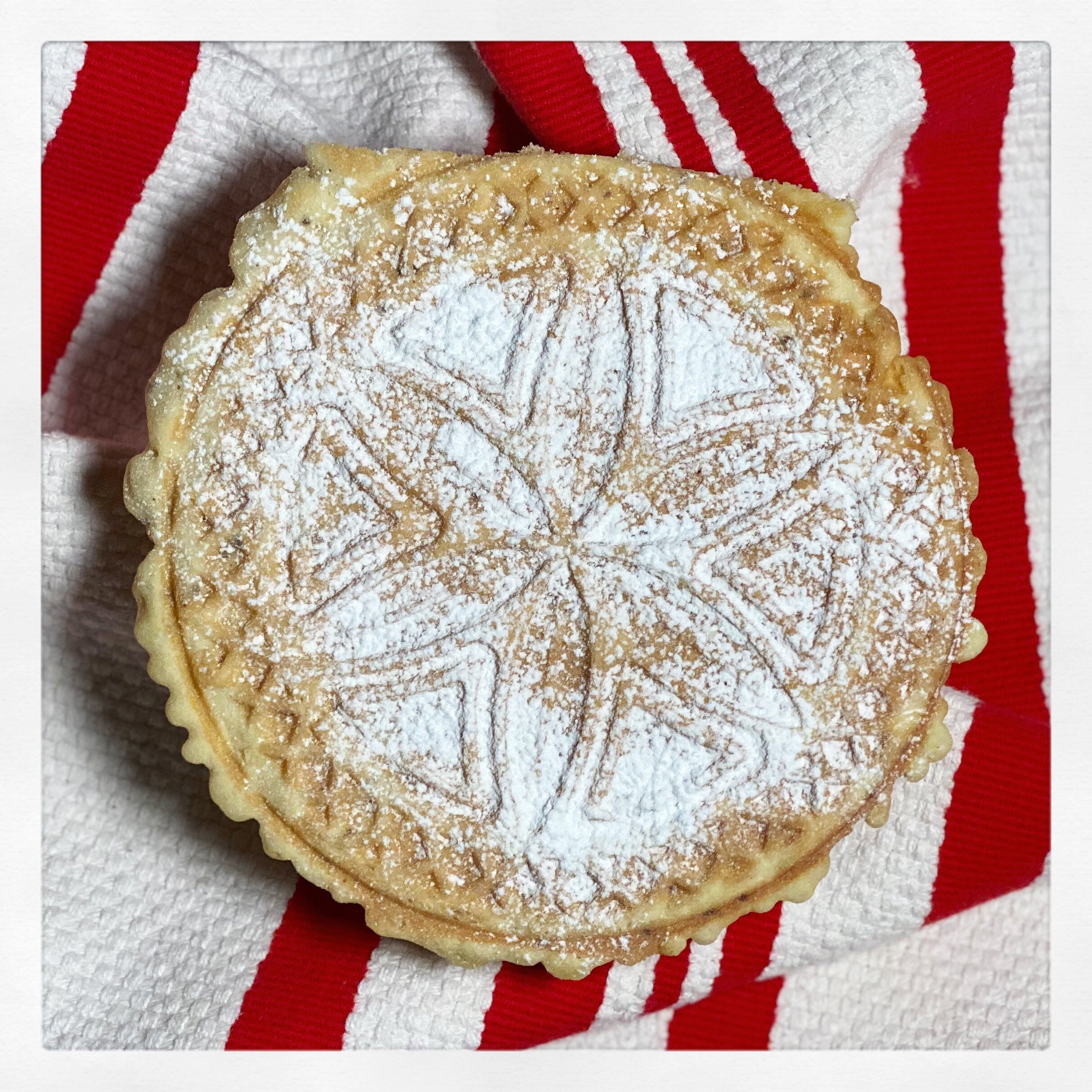 Pizzelles (traditional anise, pictured) $25/dozen