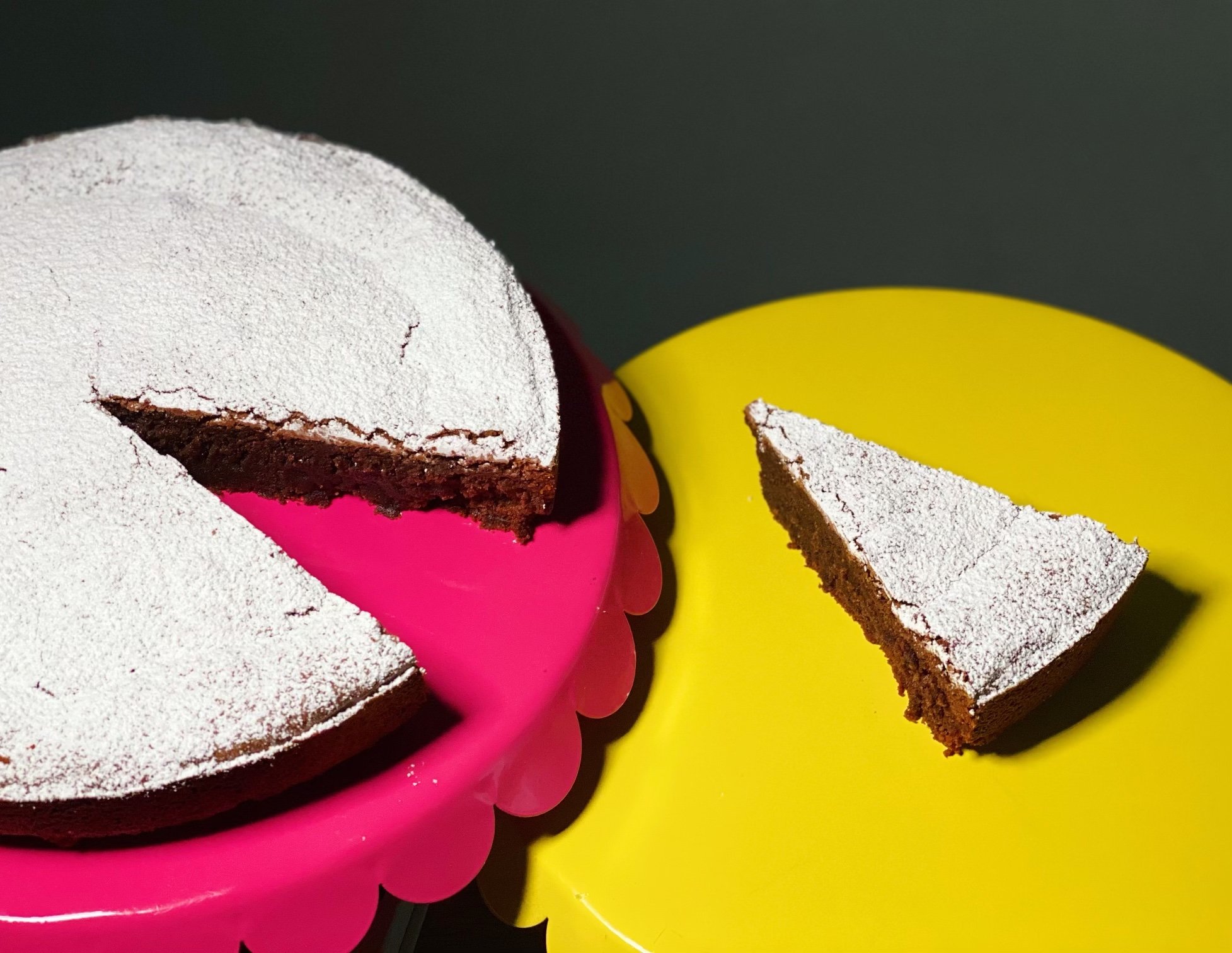Torta Caprese (Italian flourless chocolate cake, gluten free) ($50/cake)