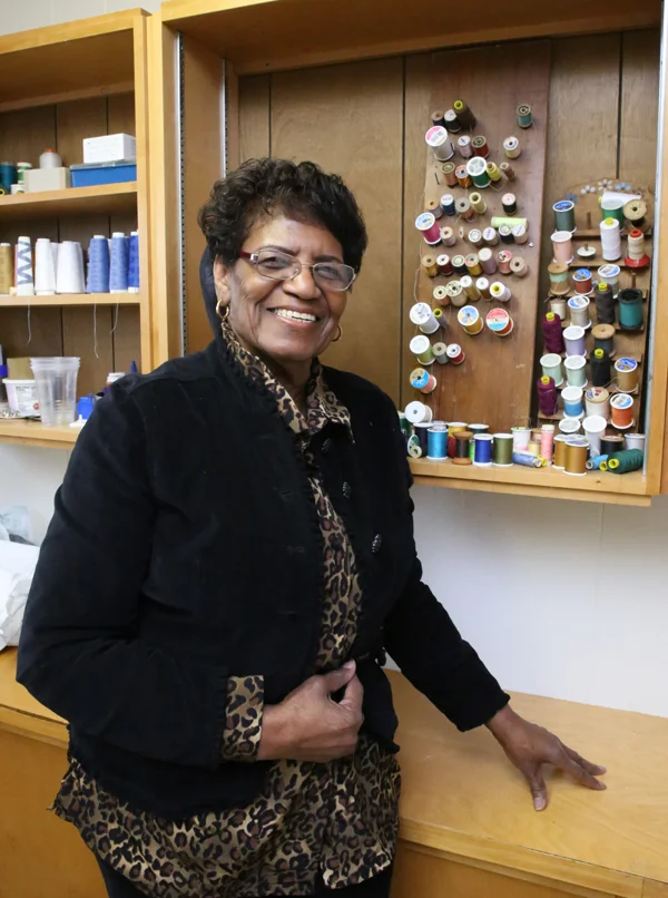Thelma Russell at T-Lou’s Alterations and Sewing, 2315 South Calhoun Street, Suite 101, Fort Wayne, Indiana 46807 