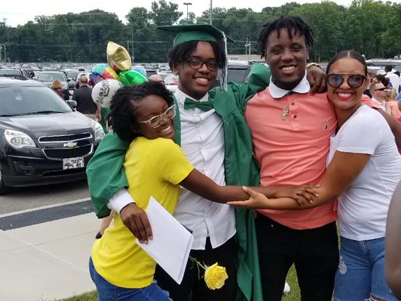 Marquitta Trotter’s “little crew,” her children: “They keep me young.”