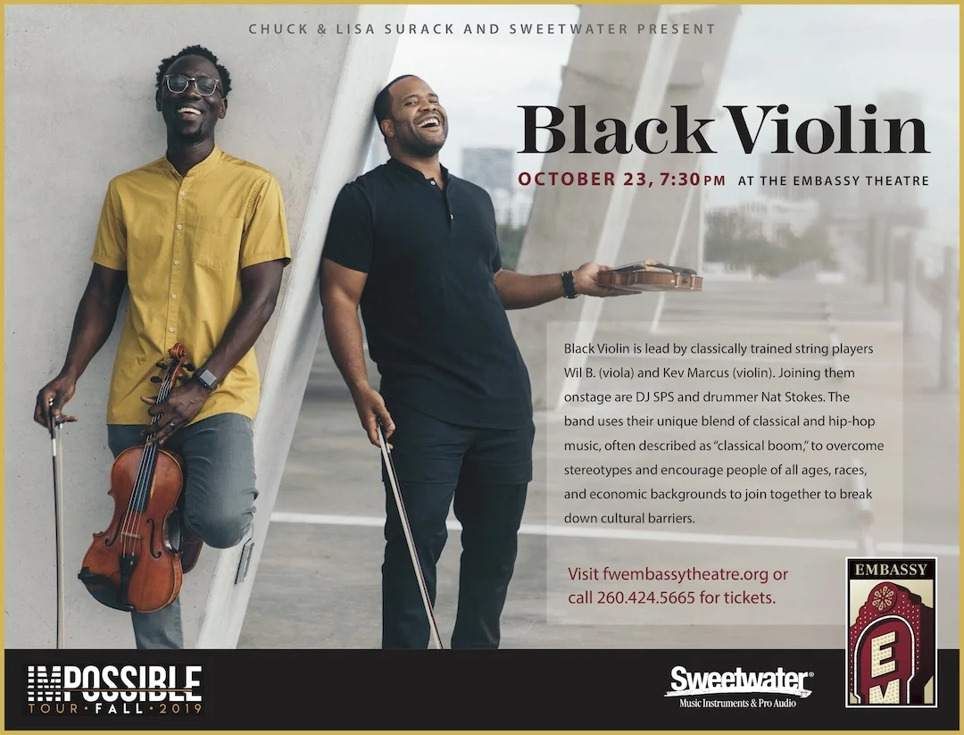 Black Violin Is Here: October 23 at the Embassy (Exclusive Interview)