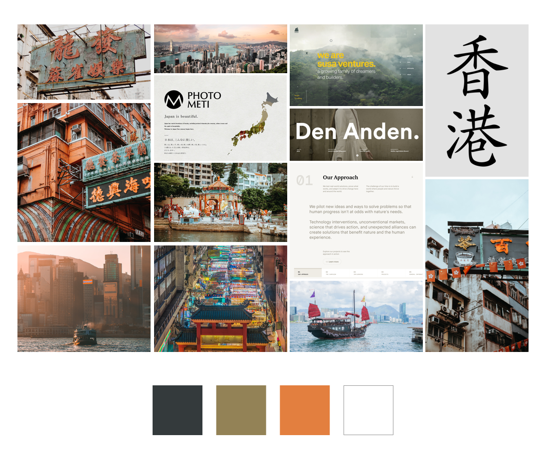 Art Direction 1: Hong Kong by Day. Traditional, Charming, Serene.