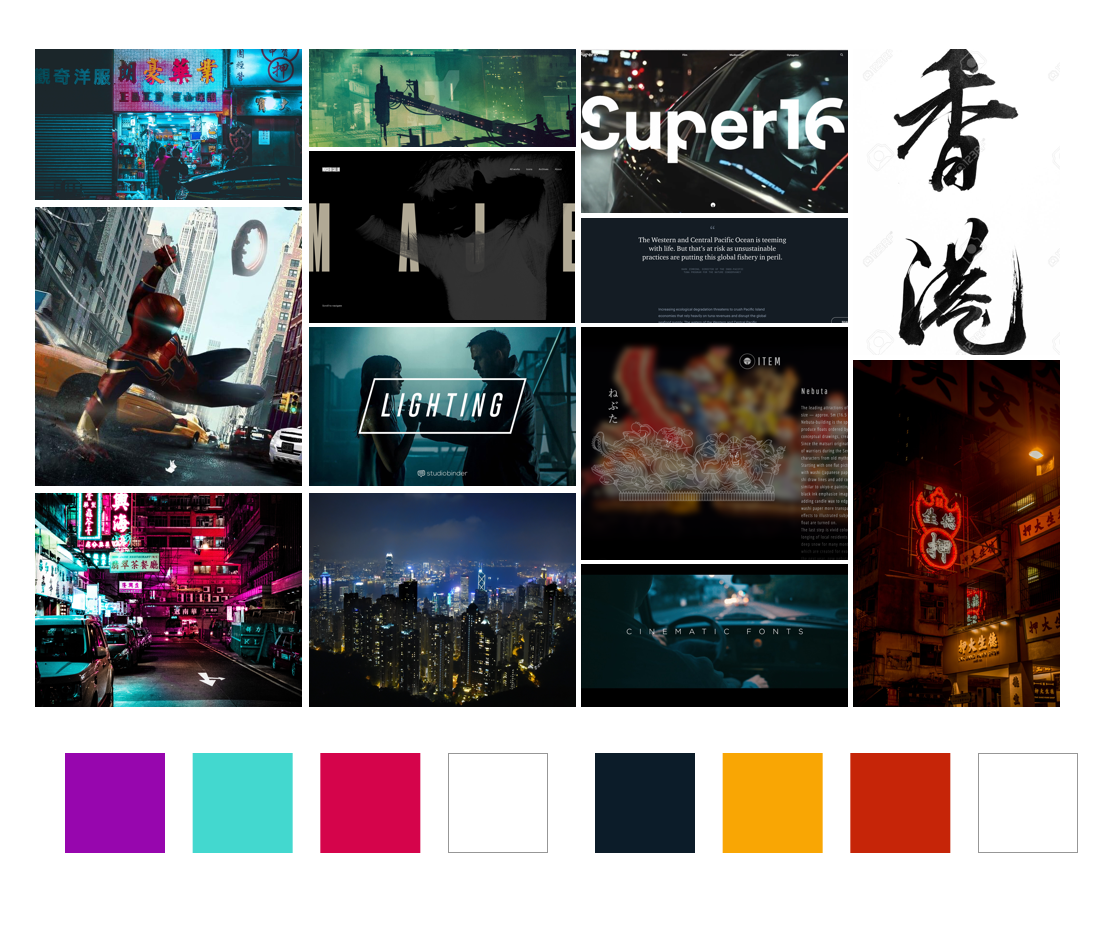 Art Direction 2: Hong Kong by Night. Modern, Edgy, Cinematic.