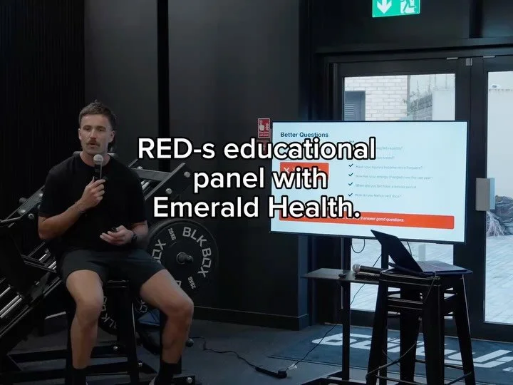 RED-s educational panel with Emerald Health. 

We hosted a panel talk on all things relative energy deficiency in sports, with Dr Shad and Lizzie from Emerald Health. RED-s is such a common and silent condition that affects a lot of endurance athlete