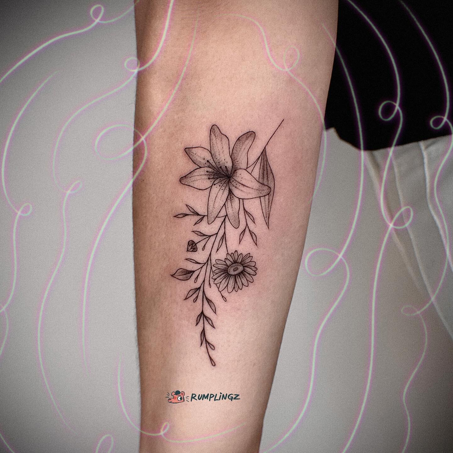 Lily 🌺 and daisy 🌼 for Monica 💗
.
.
.
.
.
.
.
.
.
.
.
.
.
#sanjosetattoos #sanjosetattooartist #floraltattoodesign #floraltattoos #lilytattoo #daisytattoo #botanicaltattoo #flowertattoodesigns #flowertattoos #3rlonly #3rltattoo