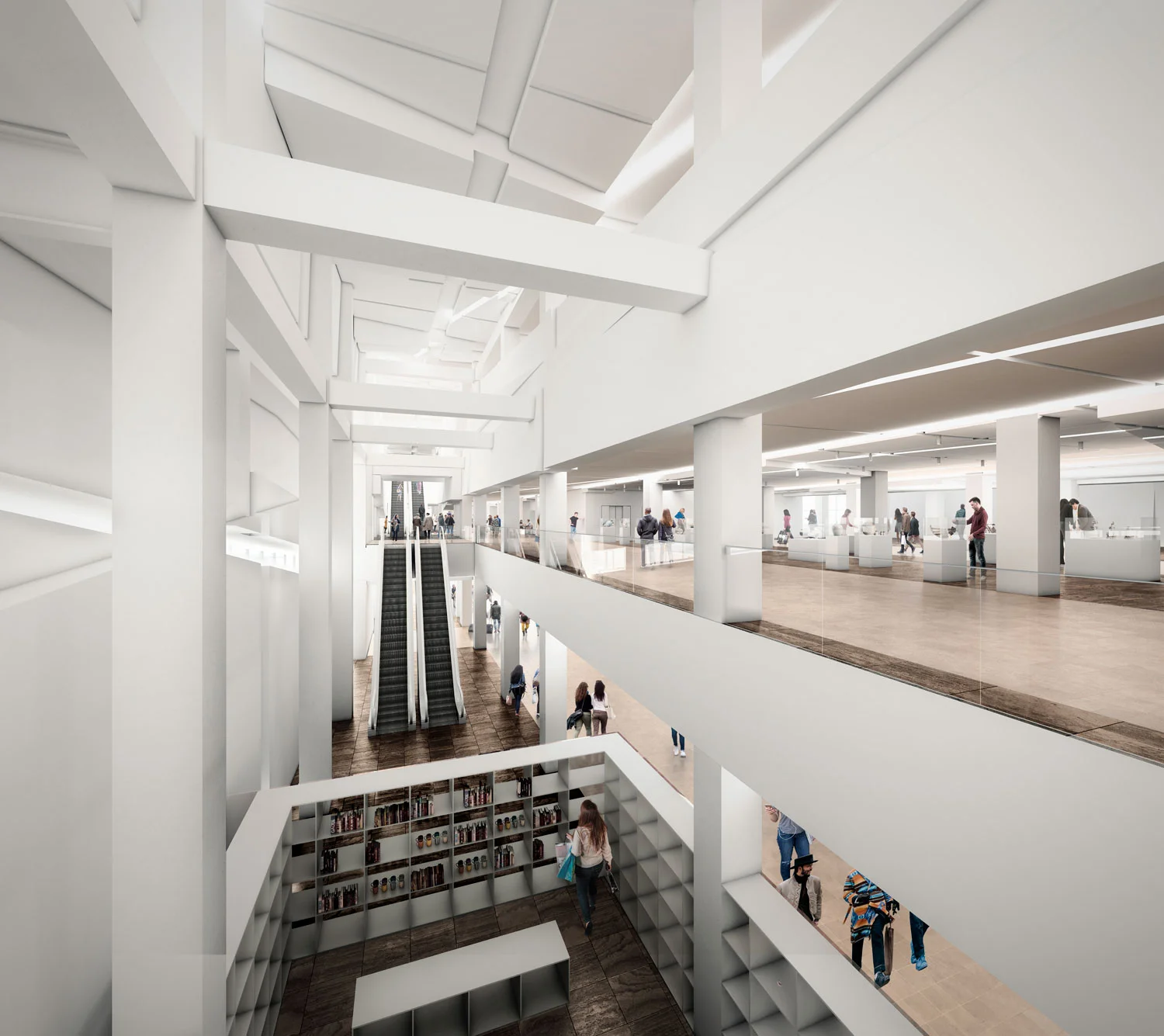 View of the central atrium