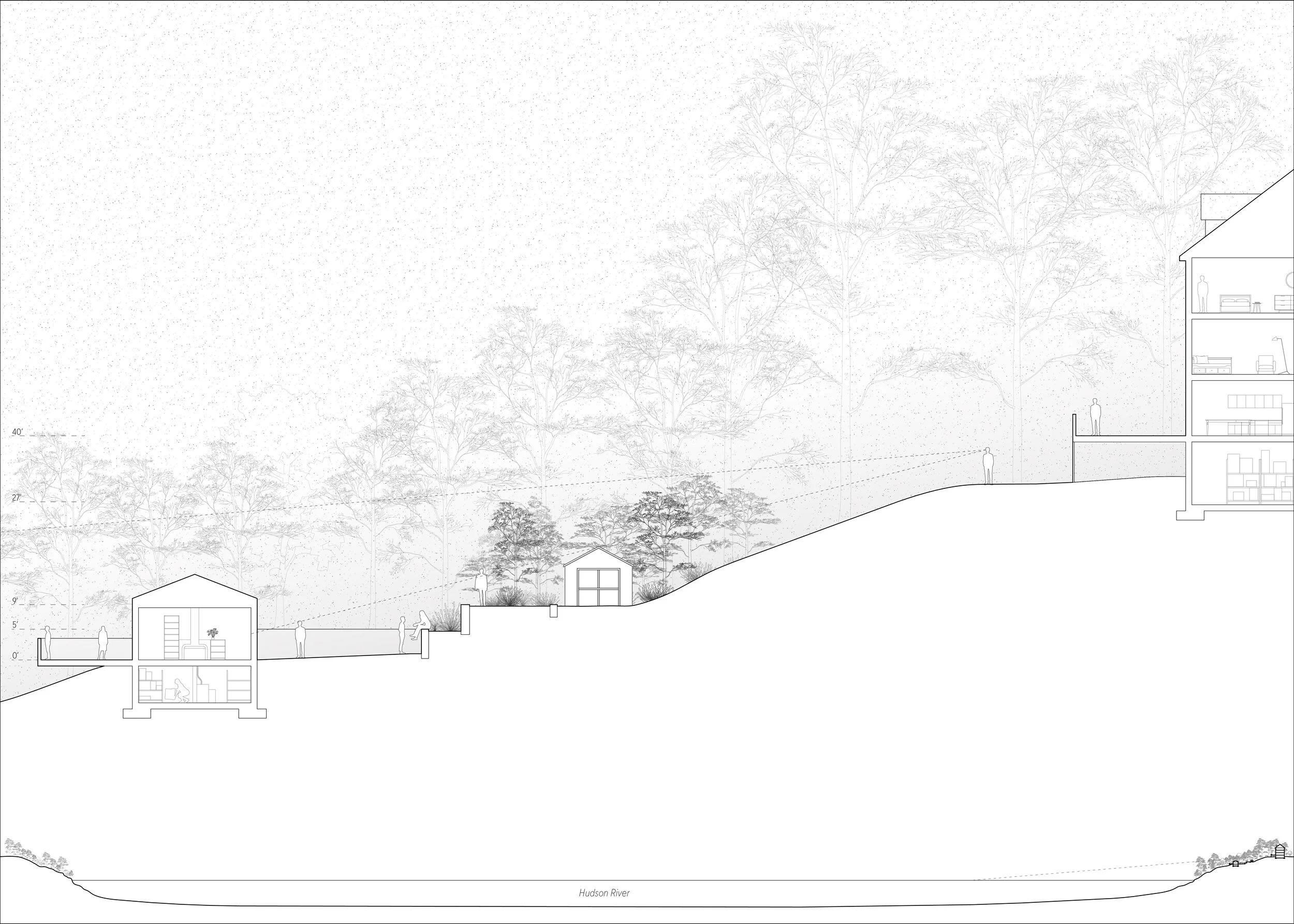 Existing Site Sections (click to enlarge)