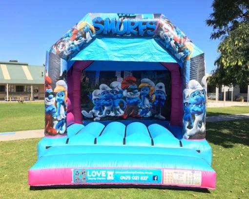 Smurfs Bouncy Castle Hire Baldivis