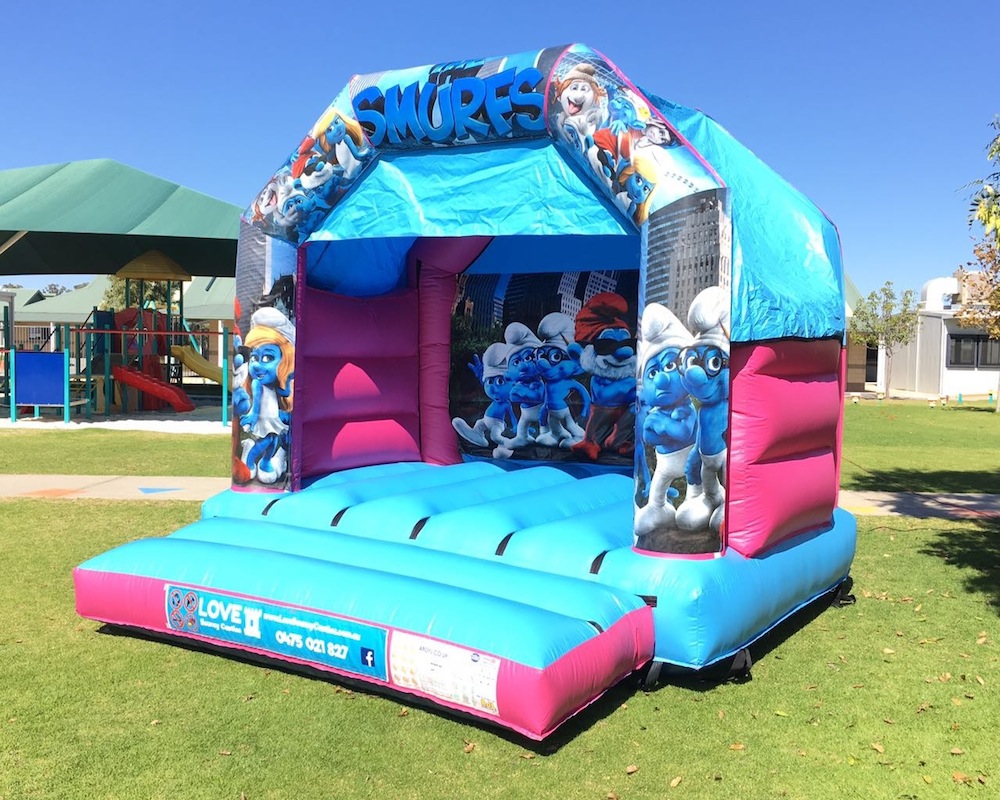 Smurfs Bouncy Castle Hire Rockingham