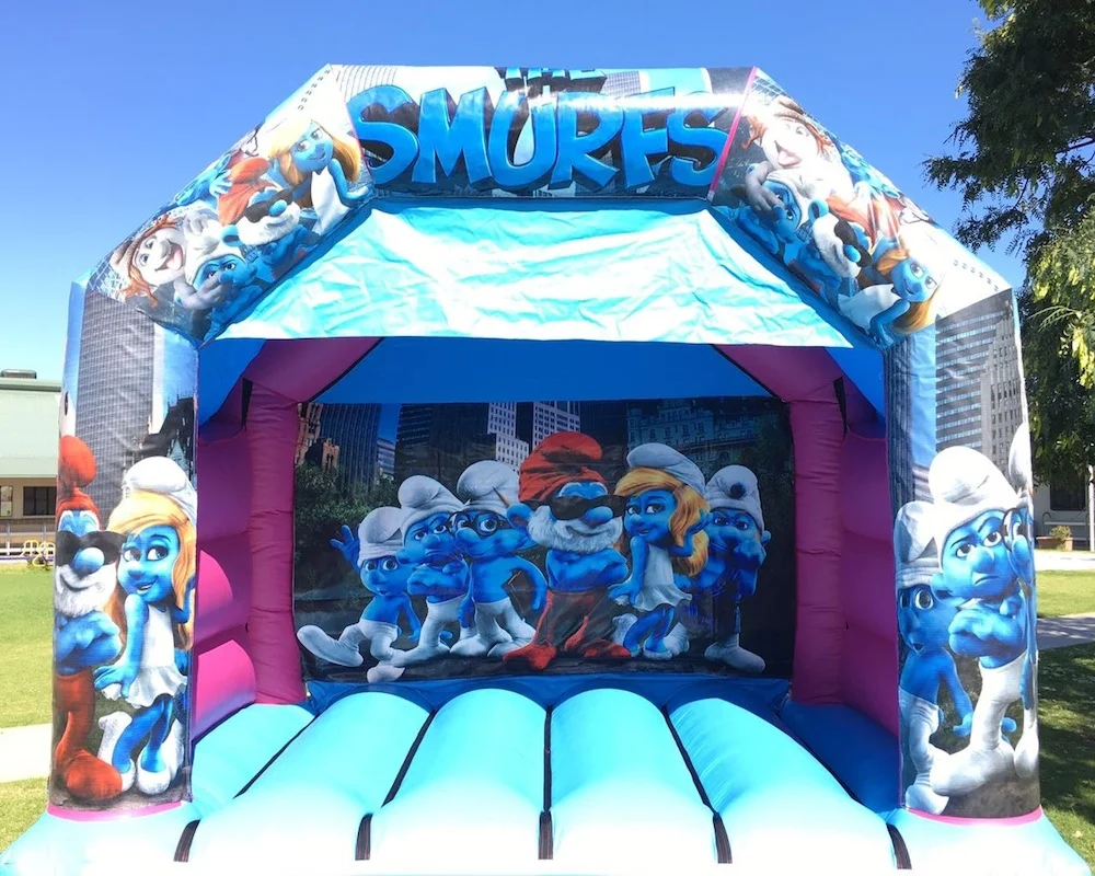 Smurfs Bouncy Castle Hire Mandurah