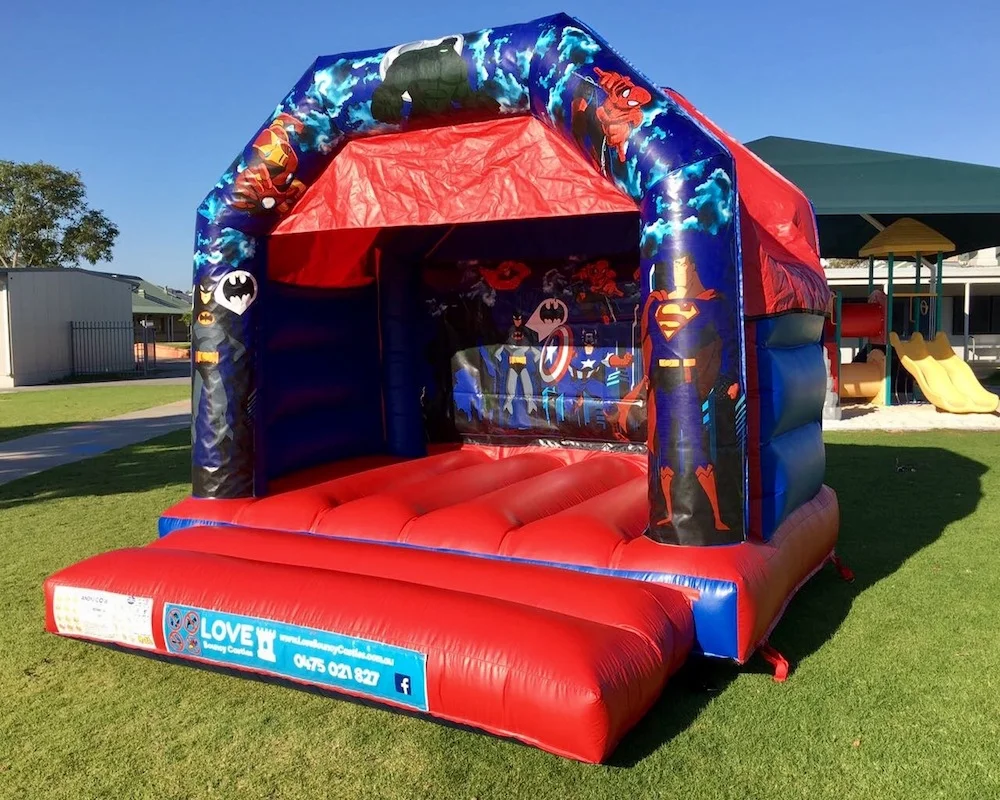Super Heros Bouncy Castle Hire Rockingham