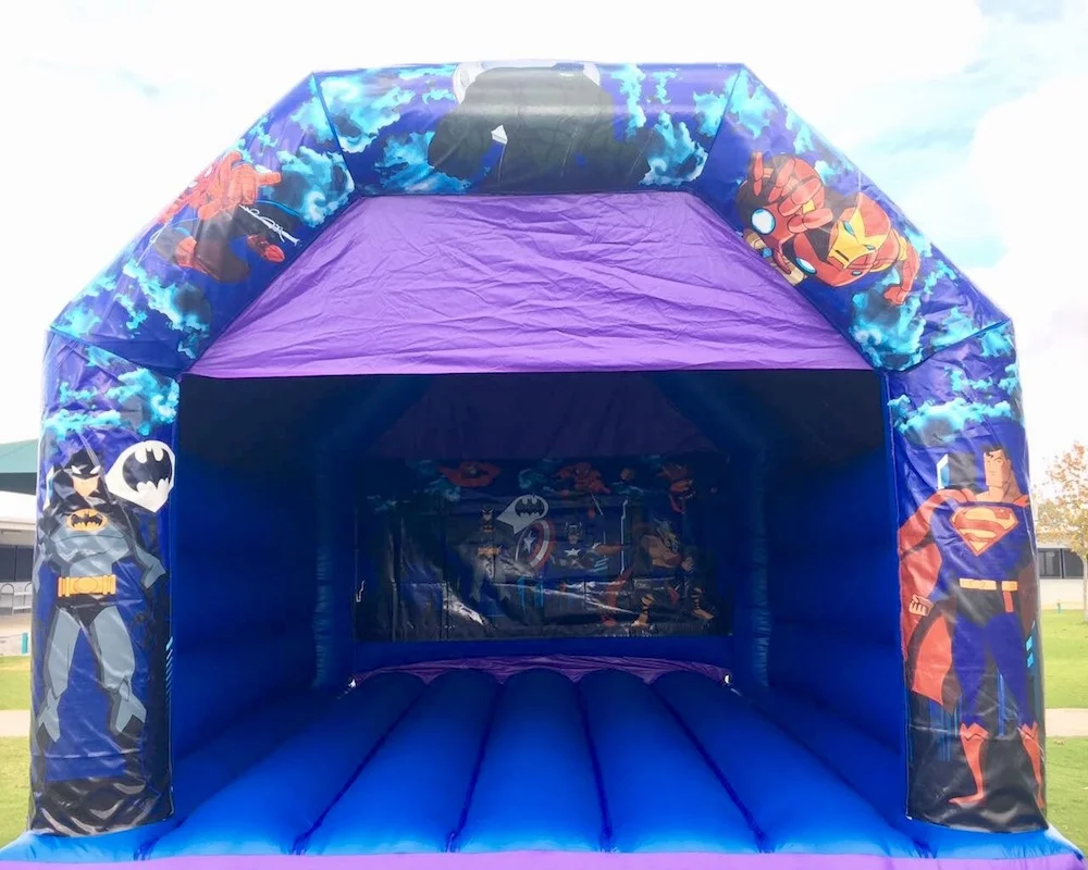 Adult Super Heros Bouncy Castle Hire Mandurah