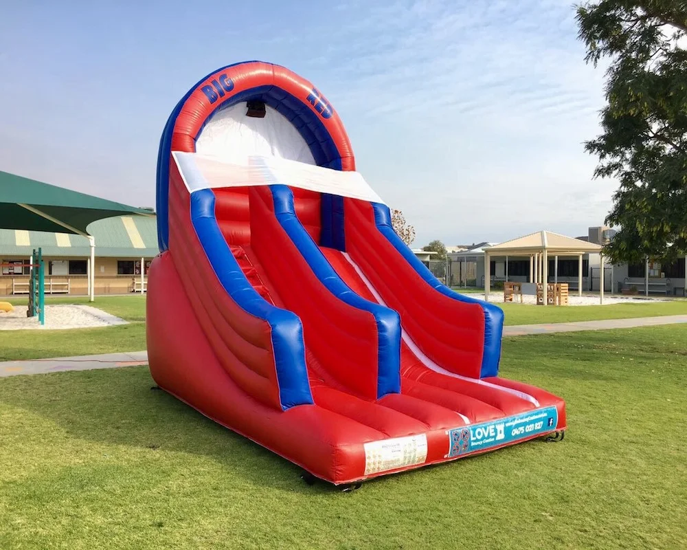Big Red bouncy castle super slide hire 2