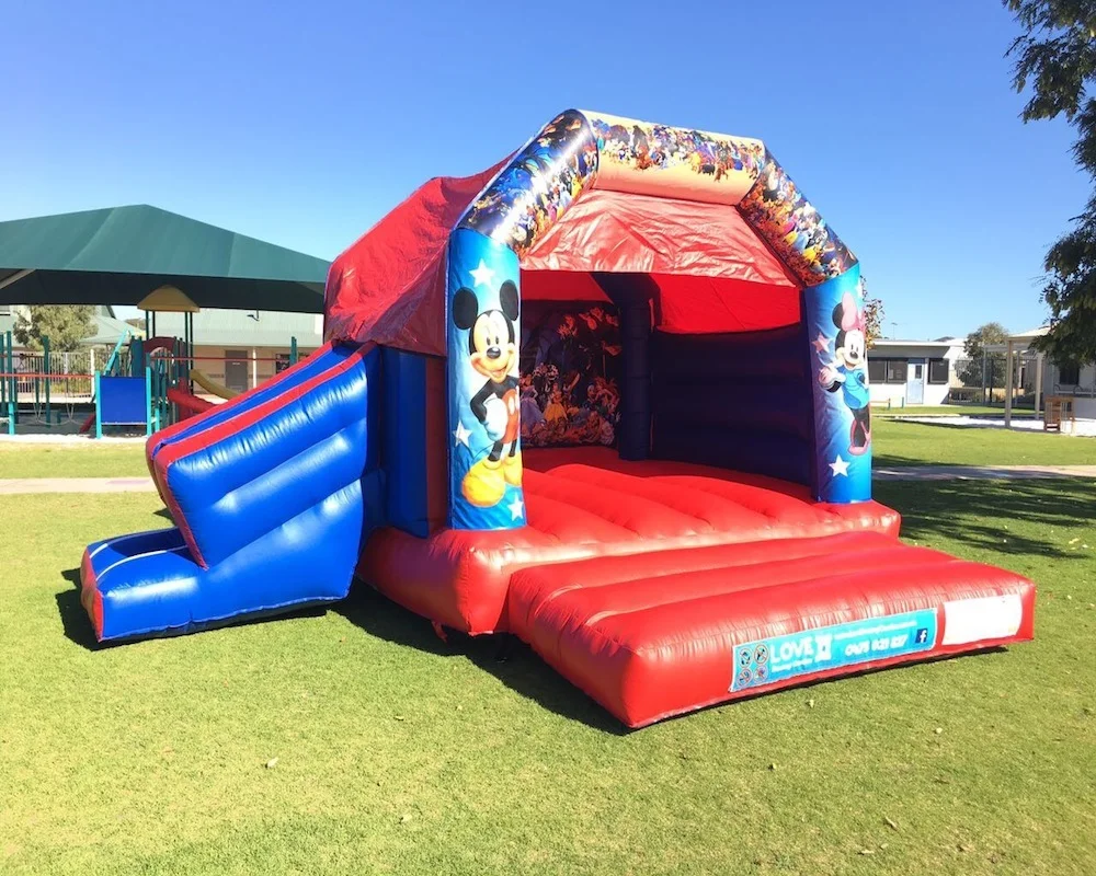 Disney bouncy castle hire with slide Rockingham