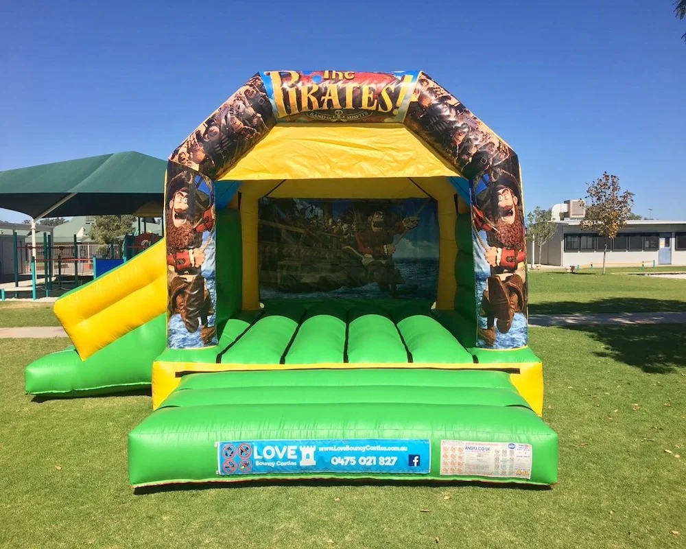 Pirates bouncy castle hire with slide Baldivis