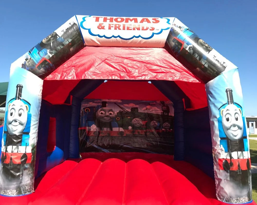 Thomas The Tank Engine bouncy castle hire with slide Mandurah