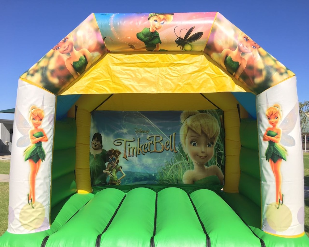 Tinkerbell bouncy castle hire with slide Mandurah