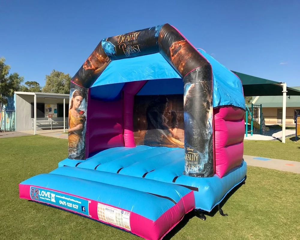 Beauty and the Beast Bouncy Castle Hire Rockingham