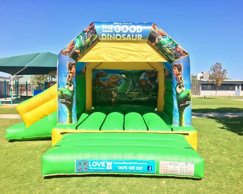 Dinosaur Bouncy Castle Hire with slide Baldivis