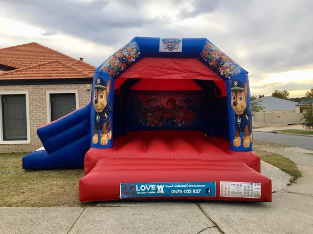 Jungle Book bouncy castle hire with slide Baldivis