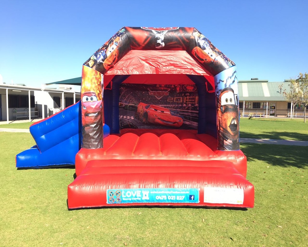 Cars Combo Bouncy Castle Hire Perth - Love Bouncy Castles