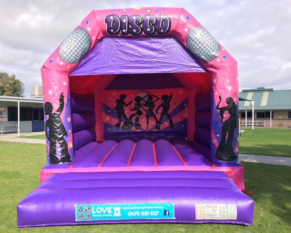 Disco Fever Pink Bouncy Castle