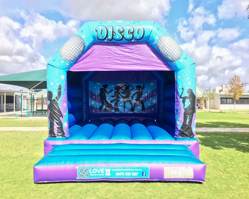 Copy of Disco Fever Blue Bouncy Castle