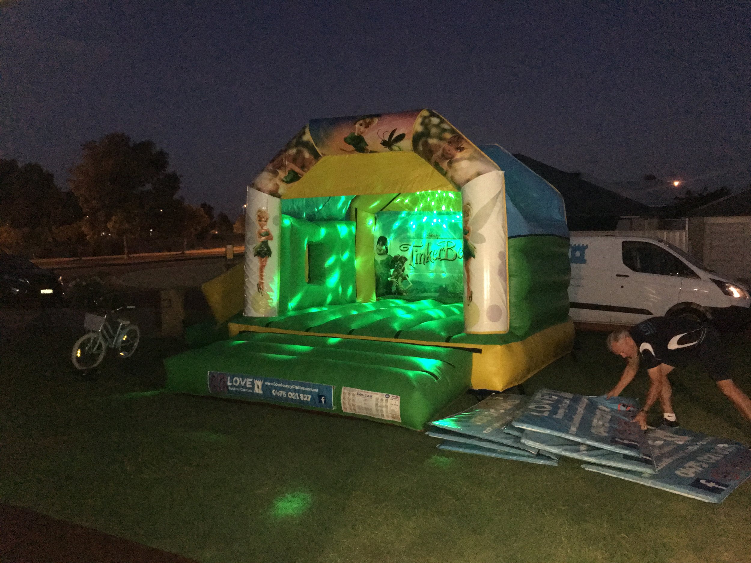 Photo Of A Combo Bouncy Castle At Night In Baldivis, 6171, WA