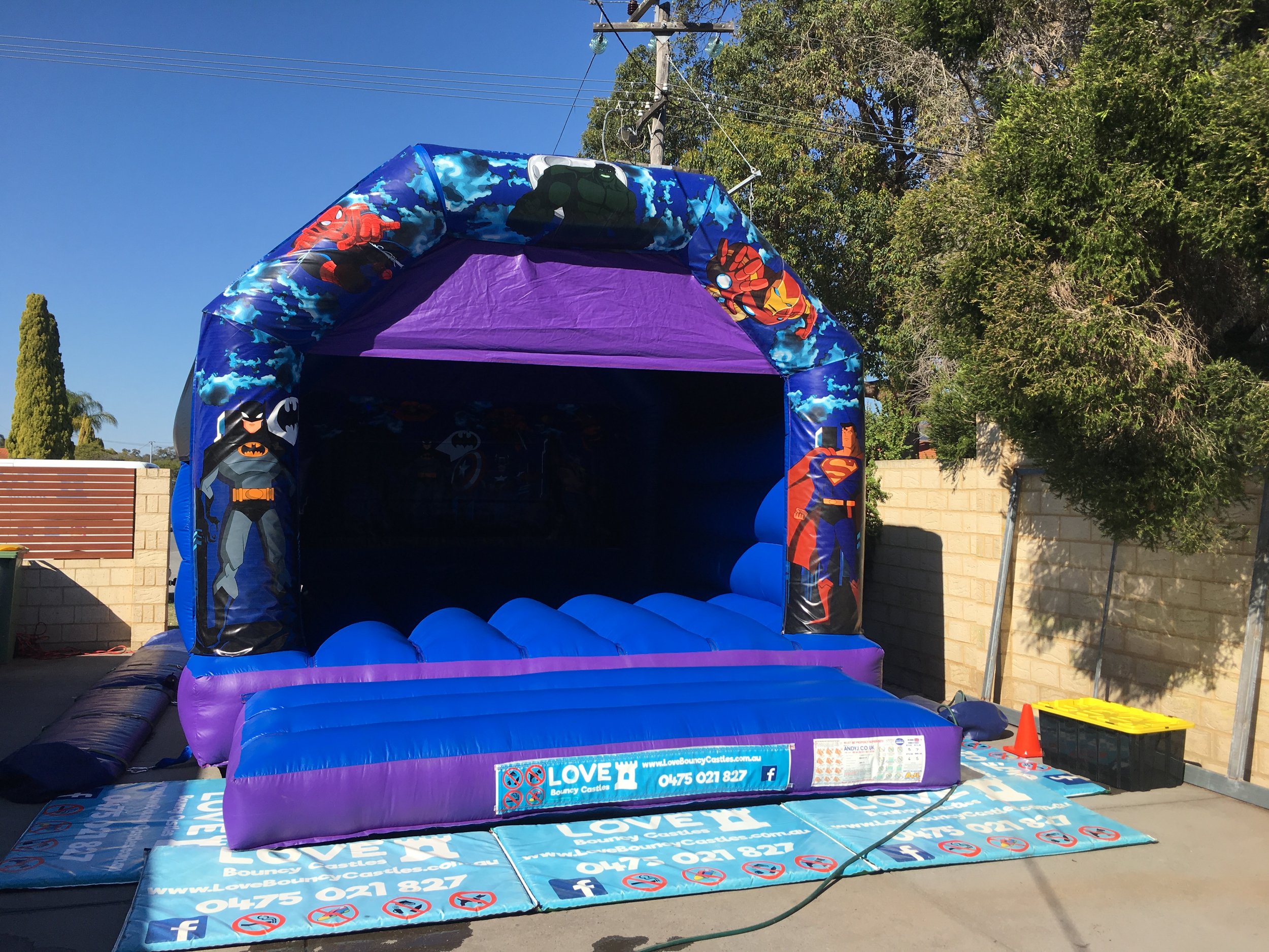 Copy of Large Super Heros Bouncy Castle Hire Perth, WA