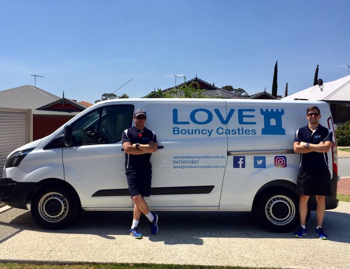 Copy of 2 Staff Members Out Delivering Jumping Castles In Perth, WA
