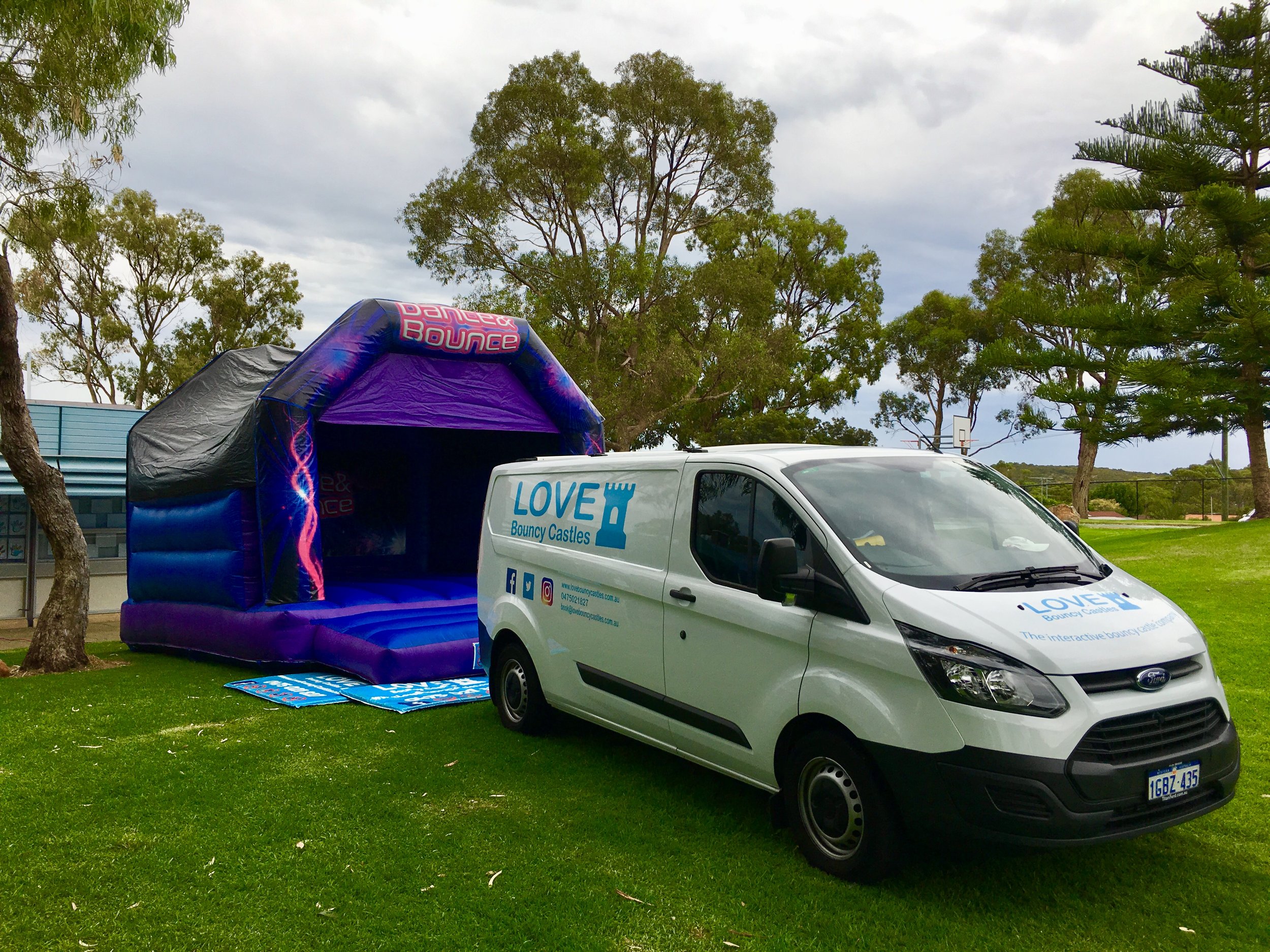 Copy of Setting Up A Large Bouncy Castle For An Event In Perth, WA