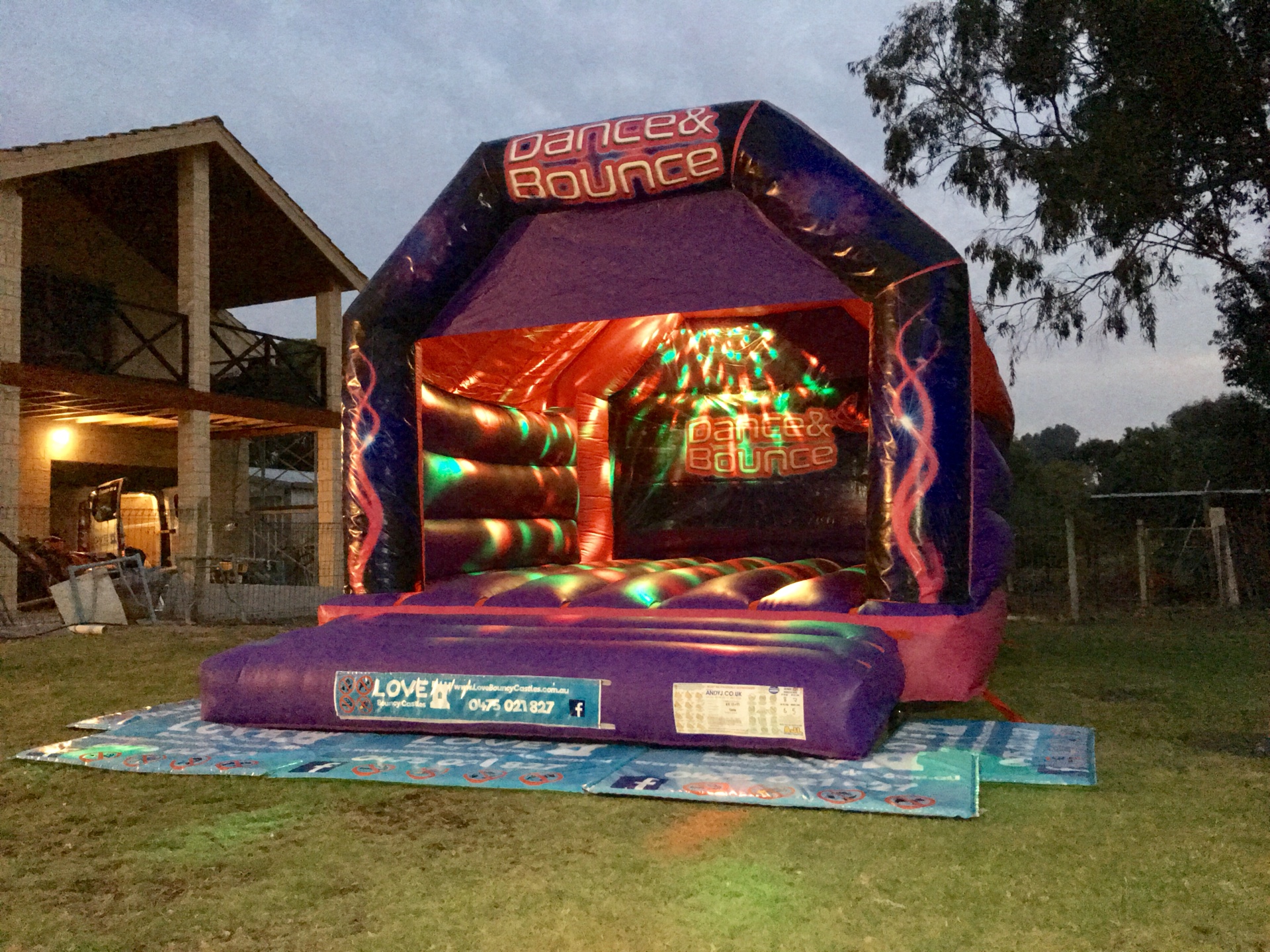 Copy of Dance and Bounce Jumping Castle Night Hire In Perth, WA