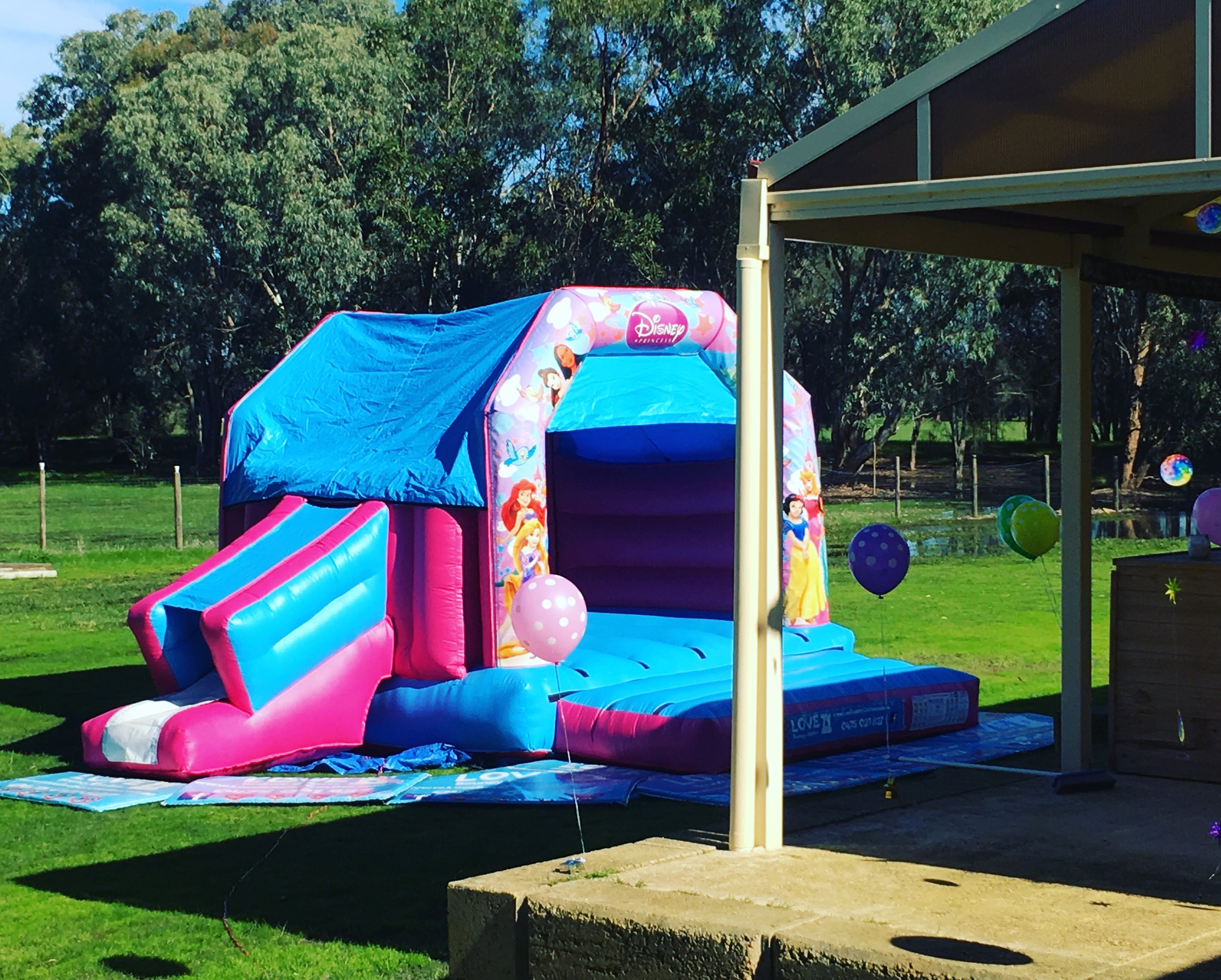 Copy of Princess Combo Jumping Castle Set Up In Perth, WA