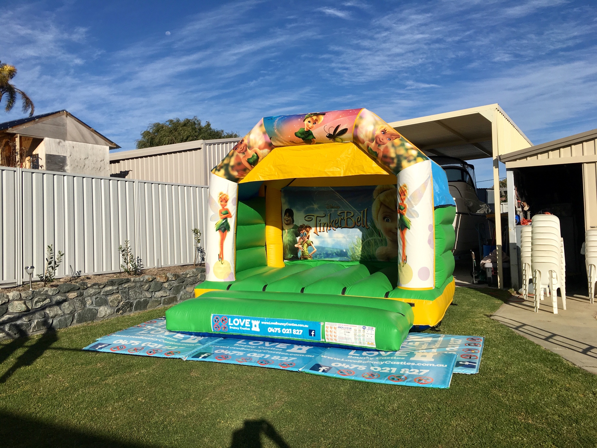 Copy of Tinkerbell Jumping Castle Hired Out In Perth, Western Australia