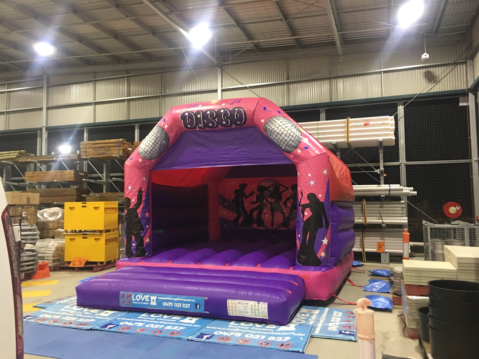 Copy of Disco Fever Pink jumping Castle Hire In Perth, WA